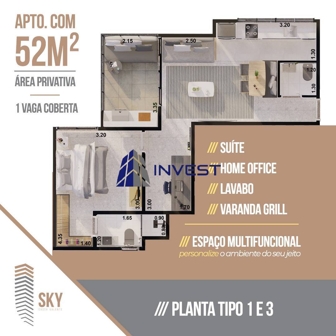 Apartamento à venda com 1 quarto, 50m² - Foto 16