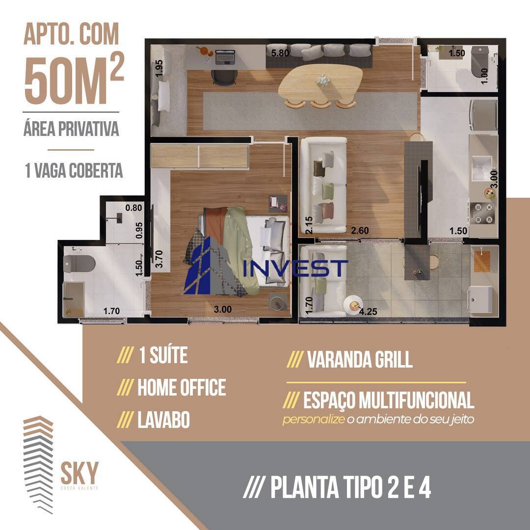 Apartamento à venda com 1 quarto, 50m² - Foto 15